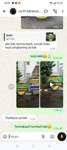 Testimonial Papan Bunga Pernikahan banyuasin