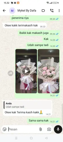Testimonial Buket Bunga banyuasin